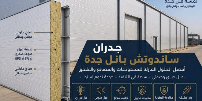 كيف تختار جدران الساندوتش بانل المناسبة لمشروعك في جدة