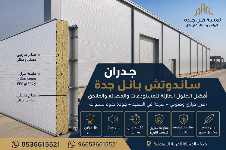 كيف تختار جدران الساندوتش بانل المناسبة لمشروعك في جدة